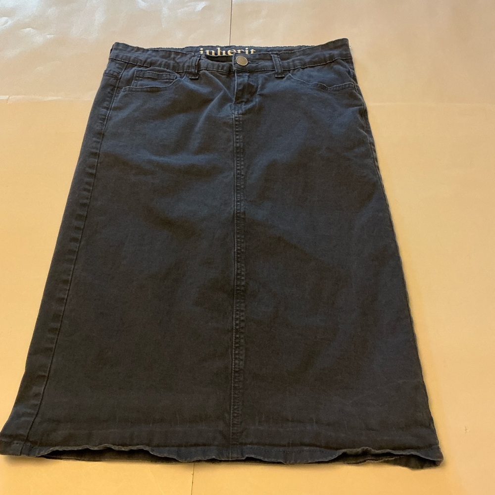 Inherit Clothing Company Midi Skirt Blue Remi Skirt Size 7/8 Regular